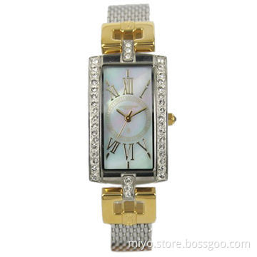 2014 China Factory Vogue Small Case Popular Quality Stainless Steel Watches for Ladies